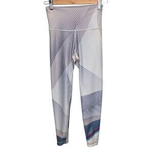 Peloton x WITH Women's S Sails High Waist Geometric Grey Athletic Leggings